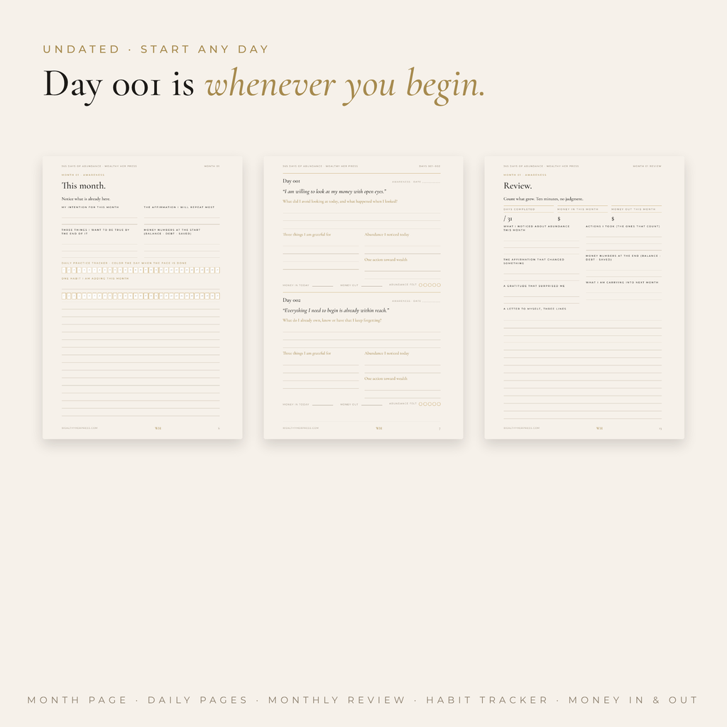 365 Days of Abundance Journal