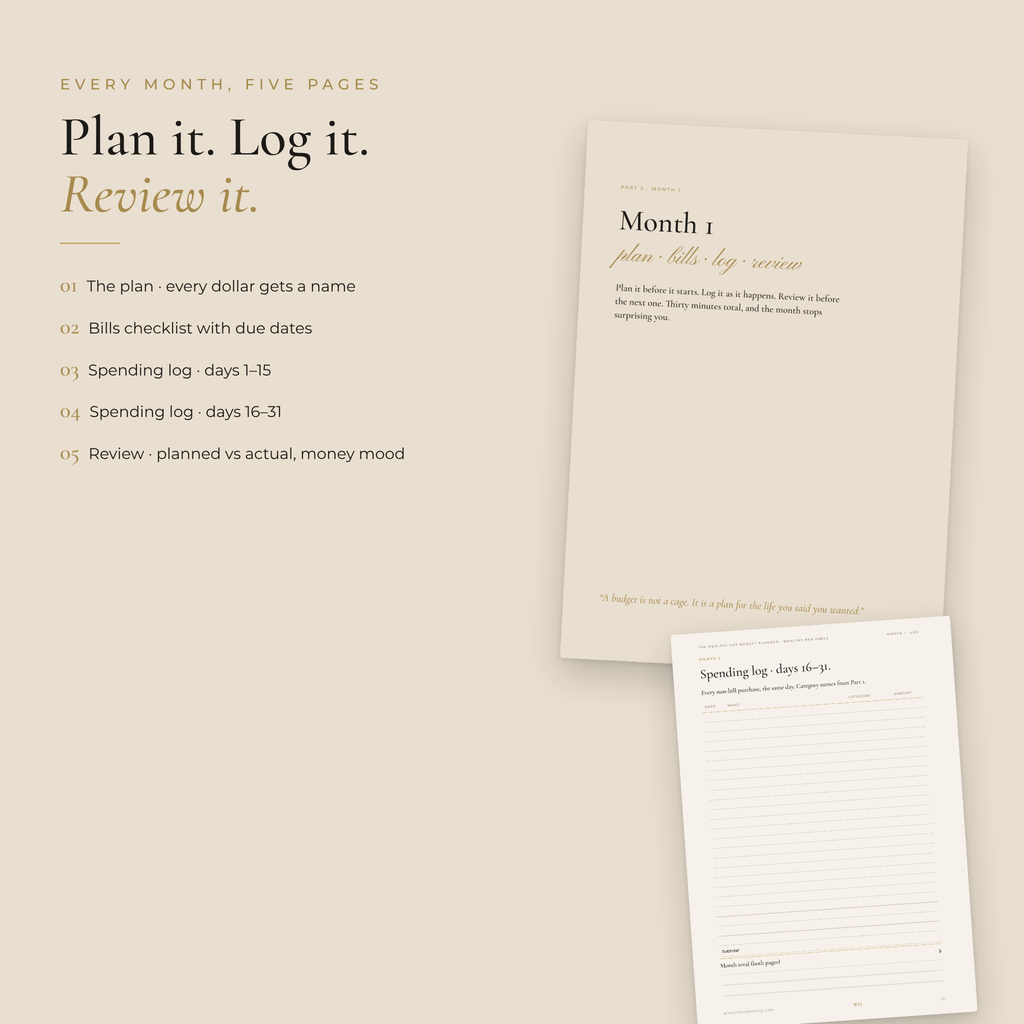 The Wealthy Her Budget Planner (Undated)