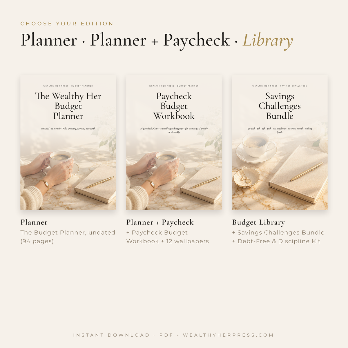The Wealthy Her Budget Planner (Undated)