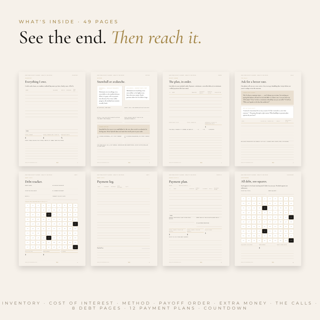 Debt-Free Payoff Planner