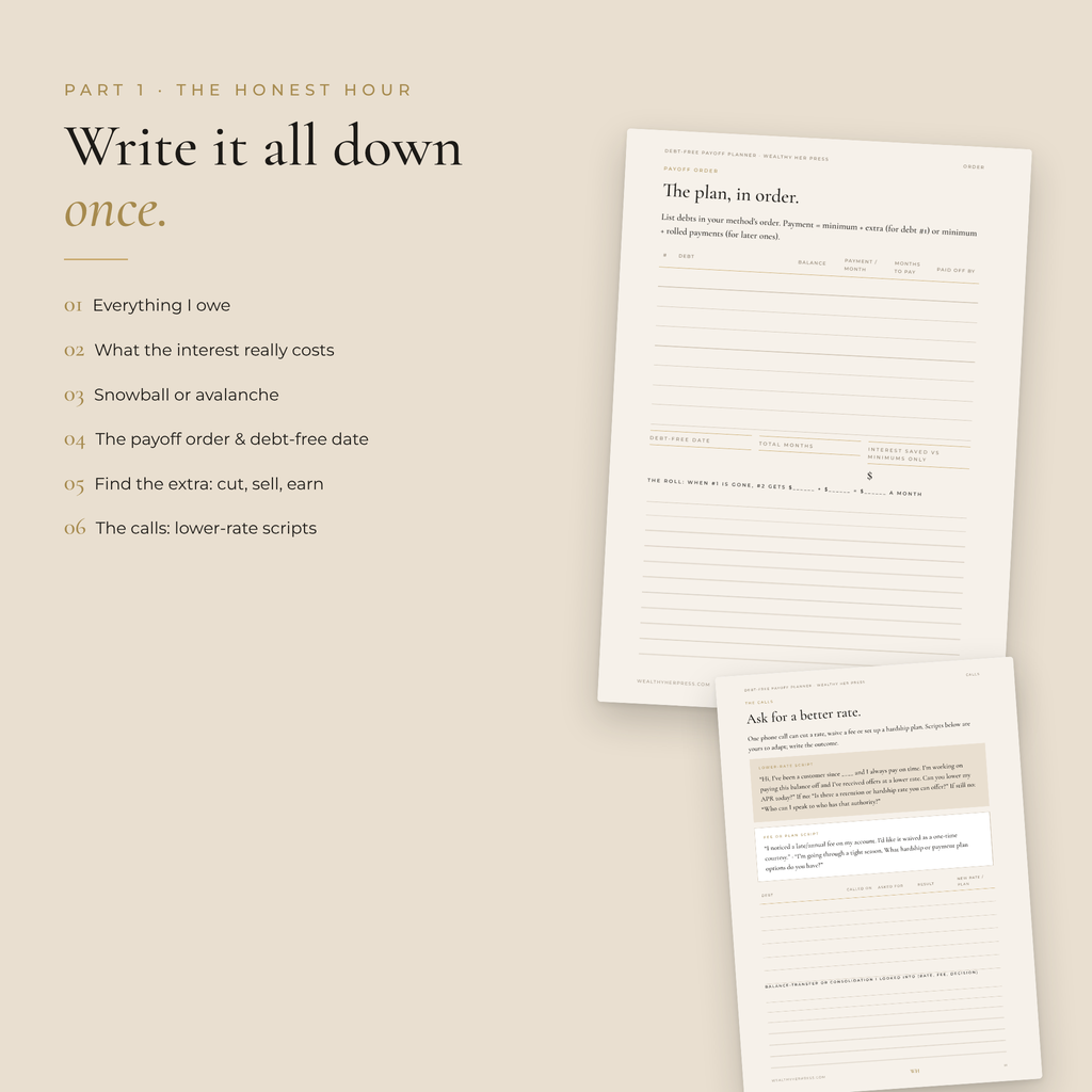 Debt-Free Payoff Planner