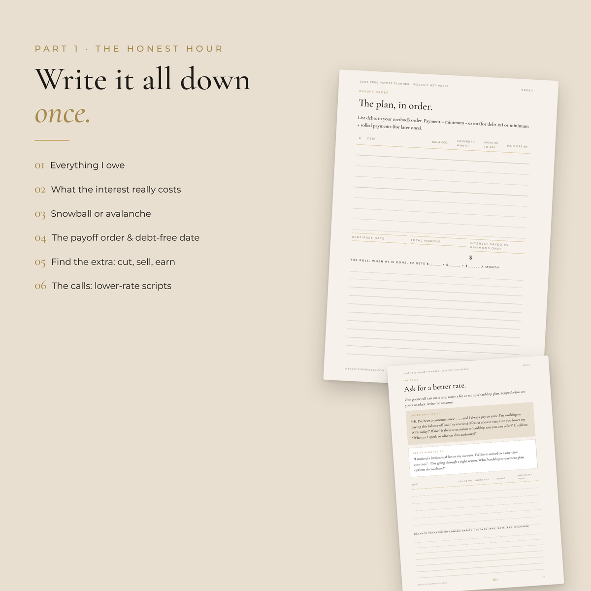Debt-Free Payoff Planner