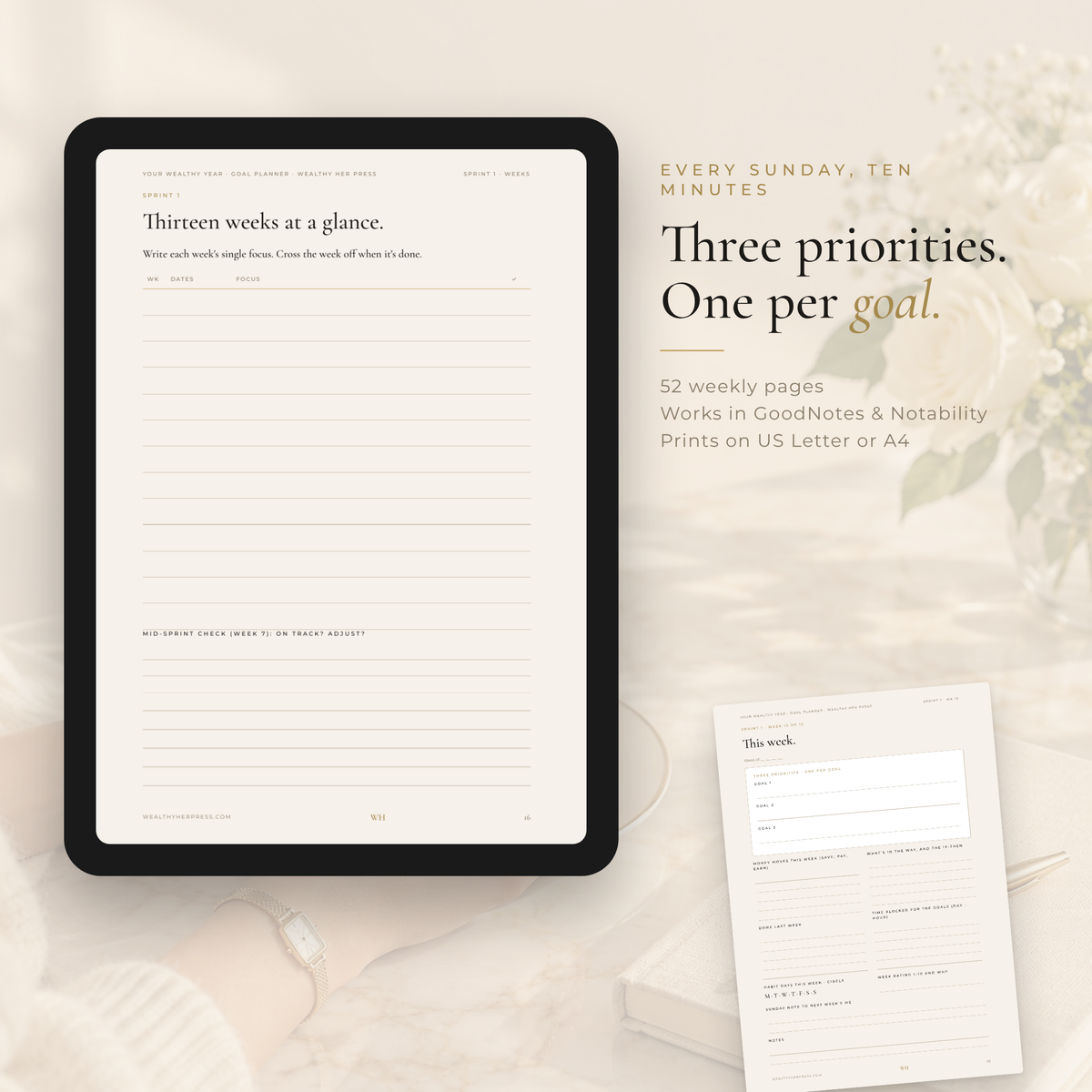 Your Wealthy Year — Goal Planner