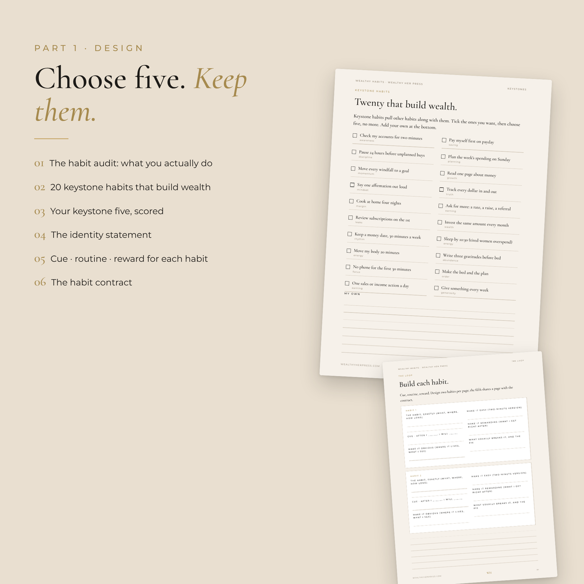 Wealthy Habits Tracker Bundle
