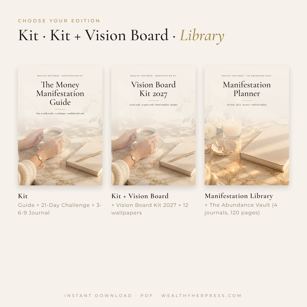 The Wealthy Her Manifestation Kit