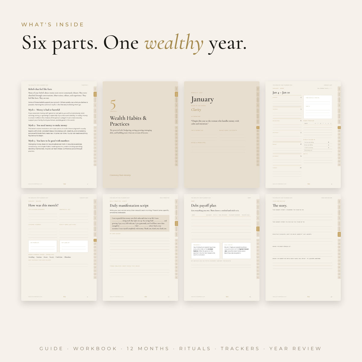 The Wealthy Her Planner 2027 — Money Mindset & Abundance Planner for Women