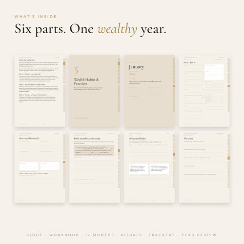 The Wealthy Her Planner 2027 — Money Mindset & Abundance Planner for Women