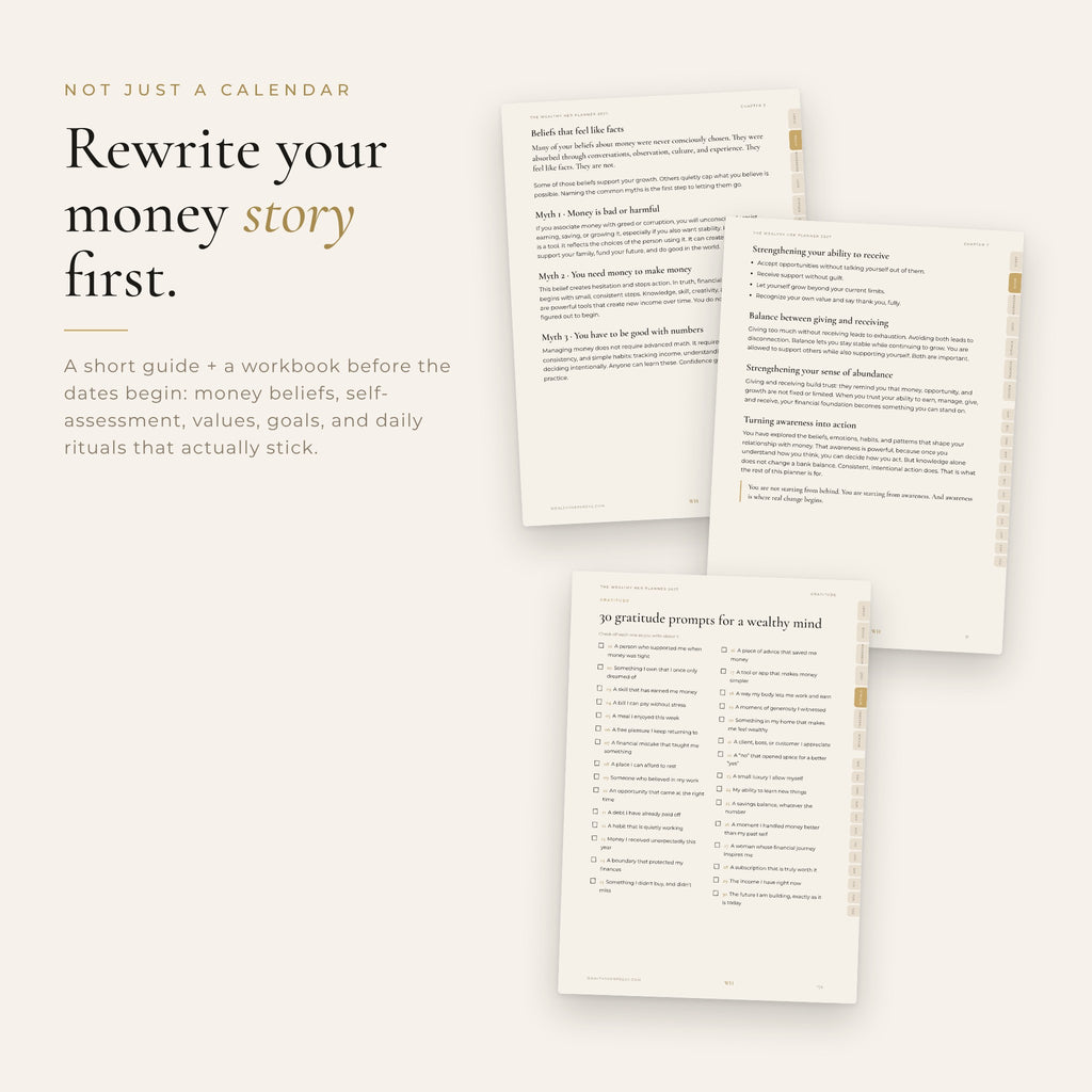 The Wealthy Her Planner 2027 — Money Mindset & Abundance Planner for Women