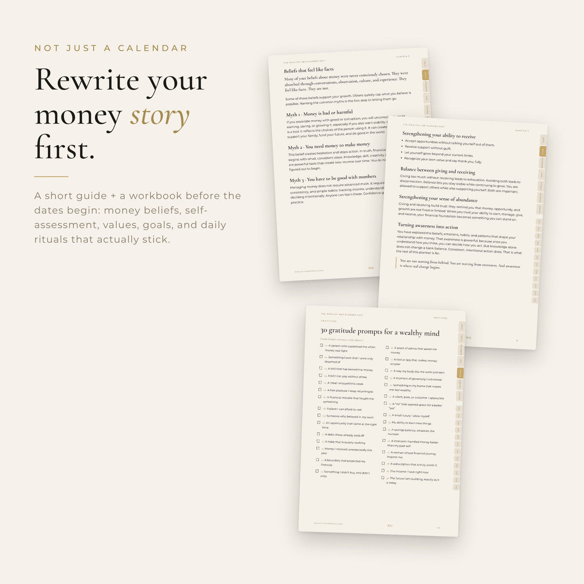 The Wealthy Her Planner 2027 — Money Mindset & Abundance Planner for Women